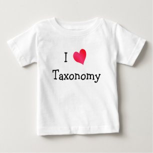 T-shirt Pour Bébé J'adore la taxonomie