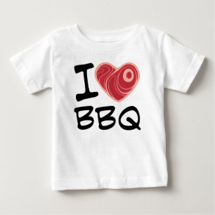 T-shirt Pour Bébé J'adore le barbecue