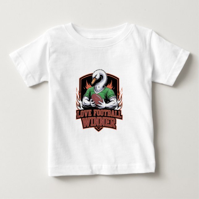 T-shirt Pour Bébé J'adore le football  (Devant)