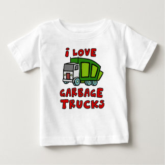 T-shirt Pour Bébé J'ADORE LES CAMIONS DE GARBAGE ! ! Garbage Trucks