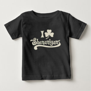 T-shirt Pour Bébé J'adore les Clover Shamrock St Patrick's Shenaniga