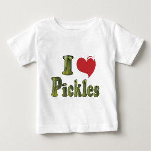 T-shirt Pour Bébé J'adore les pickles