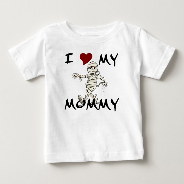 T-shirt Pour Bébé J'ADORE Ma Mère Chemise À Manches Longues (Devant)