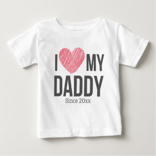 T-SHIRT POUR BÉBÉ J'ADORE MES VÊTEMENTS DE BÉBÉ MADAME TEXTE PERSONN