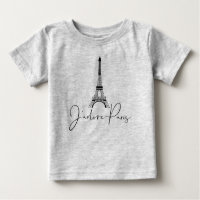 J'adore Paris Eiffel Tower Cute Grey