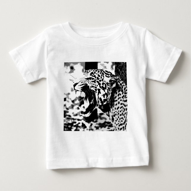 T-shirt Pour Bébé Jaguar rugissant (Devant)