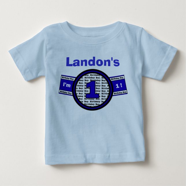 T-shirt Pour Bébé J'ai 1 an ! Chemise d'anniversaire (Devant)