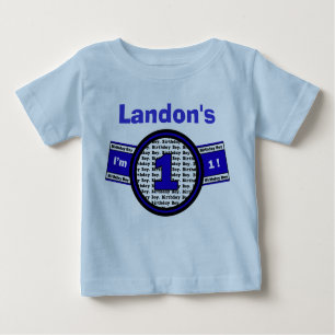 T-shirt Pour Bébé J'ai 1 ans ! Chemise d'anniversaire