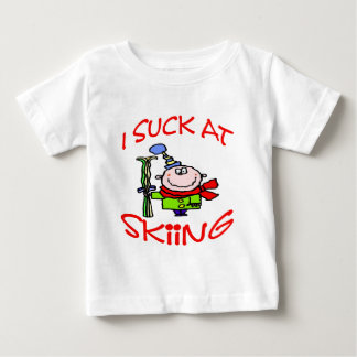 T-shirt Pour Bébé J'Ai Chuté Au Ski