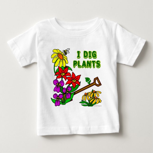 T-shirt Pour Bébé J'Ai Creg Plante Gardener Dit (Devant)