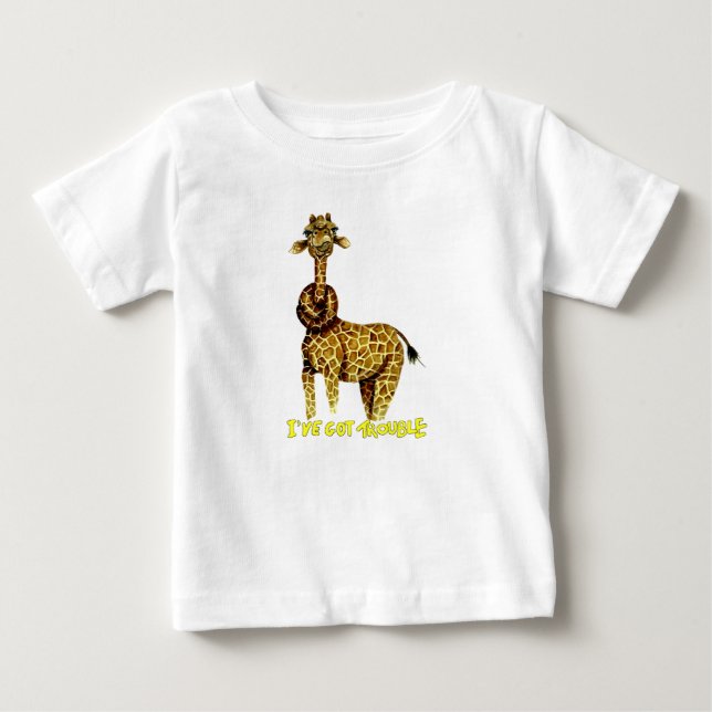 T-shirt Pour Bébé J'ai des ennuis (Devant)