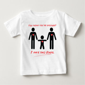 T-shirt Pour Bébé J'ai deux papas