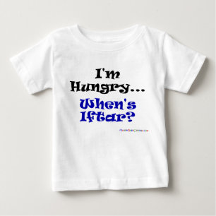 T-shirt Pour Bébé J'ai faim. quand est iftar ?