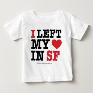 T-shirt Pour Bébé J'ai laissé mon coeur