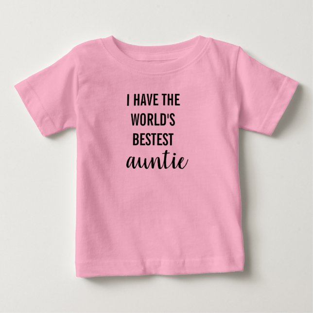 T-shirt Pour Bébé J'ai le meilleur Monde 'ajouter VOTRE rôle' Douche (Devant)