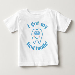 T-shirt Pour Bébé J'ai obtenu ma première dent