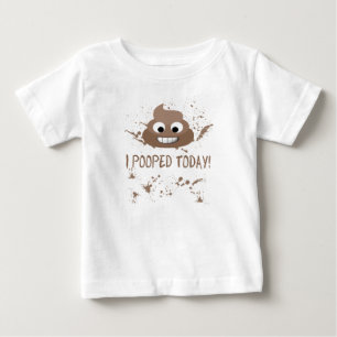 T-shirt Pour Bébé J'Ai Poopé Aujourd'Hui ! Chemise pour enfants amus