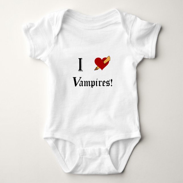 T-shirt Pour Bébé J'Ai Slay Vampires (Devant)