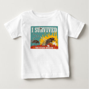 T-shirt Pour Bébé J'ai survécu à l'invasion du Canada