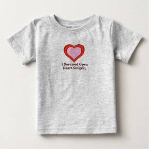 T-shirt Pour Bébé J'ai survécu au coeur ouvert Surgery2