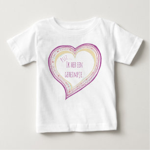 T-shirt Pour Bébé J'ai une grande soeur secrète