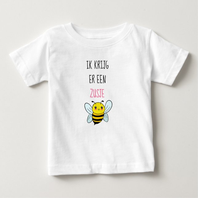 T-shirt Pour Bébé J'ai une petite soeur. (Devant)