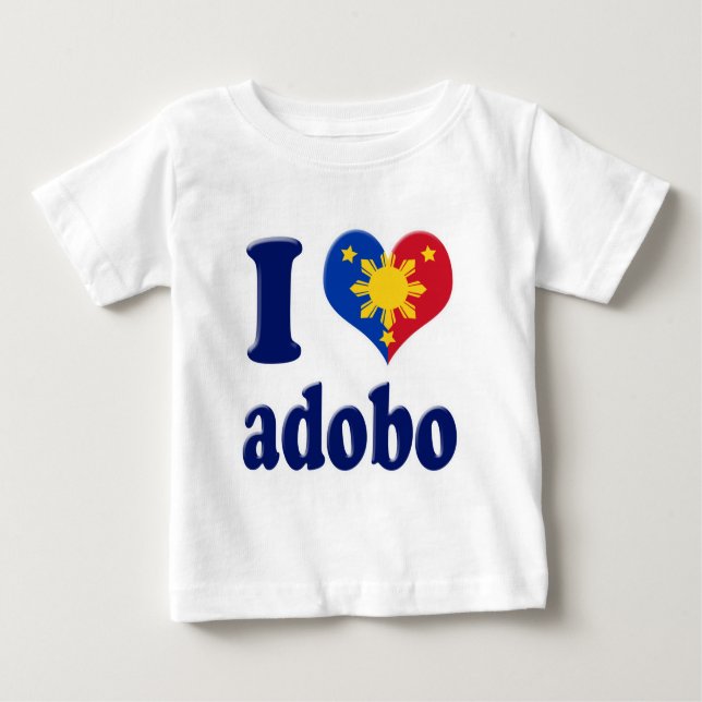 T-shirt Pour Bébé J'aime Adobong Pinoy (Devant)