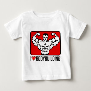T-shirt Pour Bébé J'aime Bodybuilding