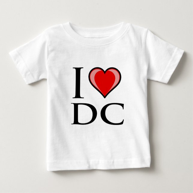 T-shirt Pour Bébé J'aime C.C - District de Columbia (Devant)