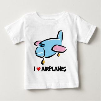 T-shirt Pour Bébé J'aime des avions