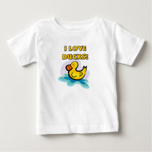 T-shirt Pour Bébé J'aime des canards