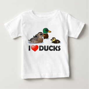 T-shirt Pour Bébé J'aime des canards