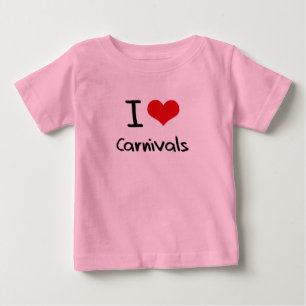 T-shirt Pour Bébé J'aime des carnavals