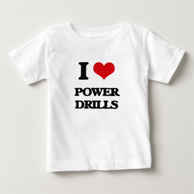 T-shirt Pour Bébé J'aime des exercices de puissance (Devant)