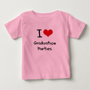 T-shirt Pour Bébé J'aime des fêtes de remise des diplômes