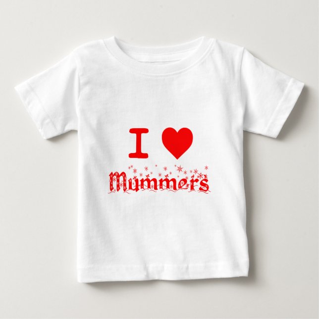 T-SHIRT POUR BÉBÉ J'AIME DES MIMES (Devant)