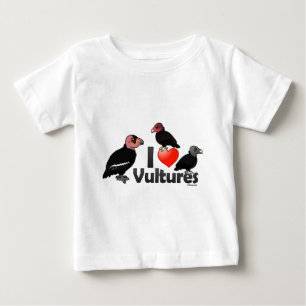 T-shirt Pour Bébé J'aime des vautours (Amérique du Nord)
