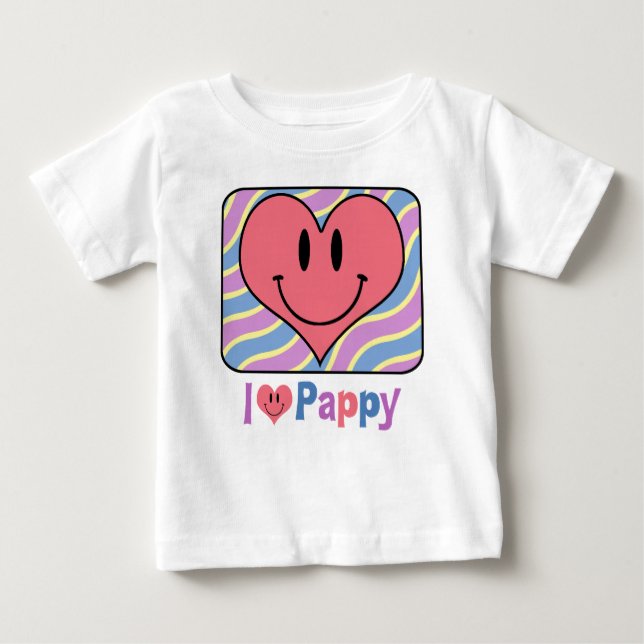 T-shirt Pour Bébé J'aime gluant (Devant)
