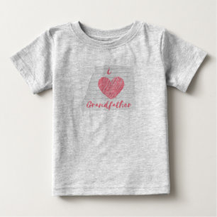 T-shirt Pour Bébé j'aime grand-père