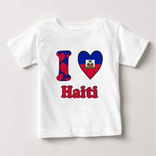T-shirt Pour Bébé J'aime Haïti
