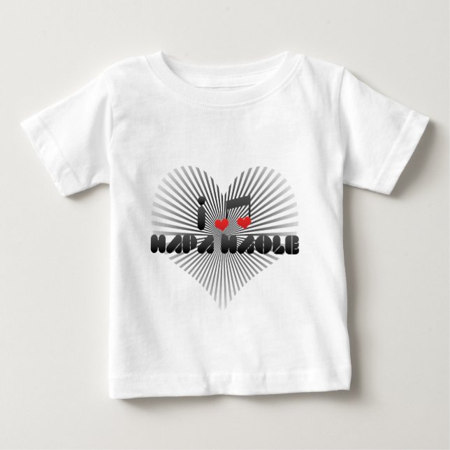 T-shirt Pour Bébé J'Aime Hapa Haole (Devant)