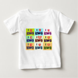 T-shirt Pour Bébé J'aime Kenya.png