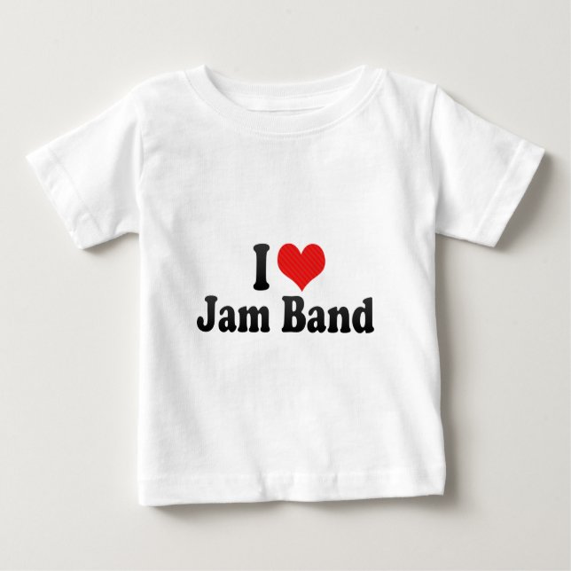 T-shirt Pour Bébé J'aime la bande de confiture (Devant)