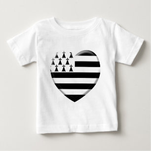 T-shirt Pour Bébé j'aime la Bretagne