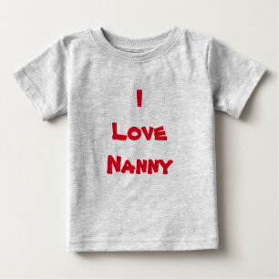 T-shirt Pour Bébé j'aime la chemise de bonne d'enfants