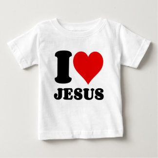 T-shirt Pour Bébé j'aime la citation chrétienne de Jésus