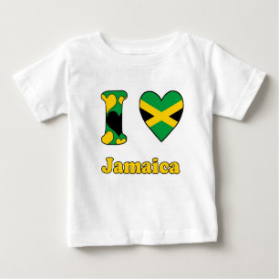 T-shirt Pour Bébé J'aime la Jamaïque