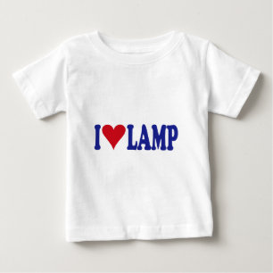 T-shirt Pour Bébé J'aime la lampe