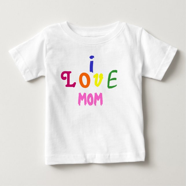 T-SHIRT POUR BÉBÉ J'AIME LA MAMAN (Devant)