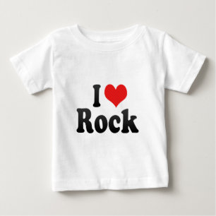 T-shirt Pour Bébé J'aime la roche